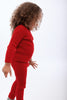 Retrokid Aspen Cable Knit Baby Girl Red Set