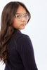 Retrokid Aspen Cable Knit Collar Navy Sweater
