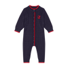 Retrokid Aspen Cable Knit Baby Navy Romper
