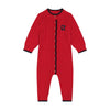 Retrokid Aspen Cable Knit Baby Red Romper