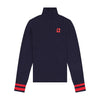 Retrokid Aspen Cable Knit Navy Turtleneck Sweater