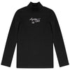 Calla Lili Girl Apres Chic Black/ Purple Mockneck.