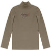 Calla Lili Girl Apres Chic Taupe Mockneck.