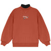 Calla Lili Boy Mockneck Rust Sweatshirt.