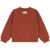 Calla Lili Girl Sweat Rust Cardigan.