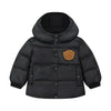 Denali Outerwear Baby with furry patch Black/Tan Jacket.