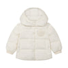 Denali Outerwear Baby with furry patch Winter White Jacket.