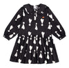 Beau Loves Black Exclamation Hearts Collar Dress