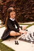 Little Parni Taffeta Black Skirt K557