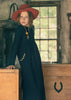 Ba & Na Girls Cotton Black Maxi Dress with Yellow Trim