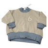 Booso Light Beige Stripes Warm Sweatshirt