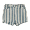 Farren and Me Bermuda Light Blue Denim Stripes Short