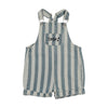 Farren and Me Short Cuffed Light Blue Denim Stripes Overall
