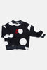 Minikid Black & White Dots Sweatshirt