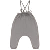 Calla Lili Baby Girl Quilted Taupe Overall.
