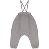 Calla Lili Baby Girl Quilted Taupe Overall.