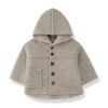 One More In The Family Hooded Beige Jacket.