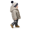 One More In The Family Hooded Beige Jacket.