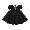 Coco Blanc Taffeta Short Sleeve Black Dress *PREORDER*