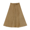 Coco Blanc Side Buckle Mocha Herringbone Skirt *PREORDER*