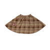 Coco Blanc Graphic Plaid Skirt