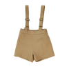 Coco Blanc Camel Suspender Shorts *PREORDER*