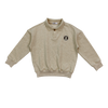 Coco Blanc Boys Tan Sweatshirt Polo *PREORDER*