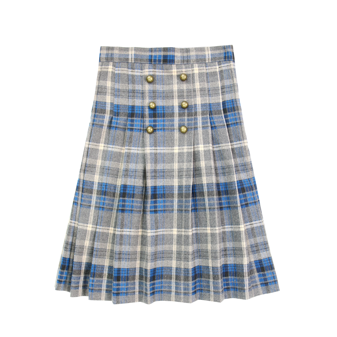 coco blanc cream collar plaid dress Beige Plaid Wrap Dress by Love, Whit by Whitney Port