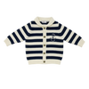 Coco Blanc Shawl Collar Navy/Cream Sweater *PREORDER*
