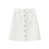 Coco Blanc White Denim Skirt