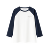 Coco Blanc 3/4 Sleeve Raglan White Tee