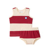 Coco Blanc Red Stripe Bloomer Set