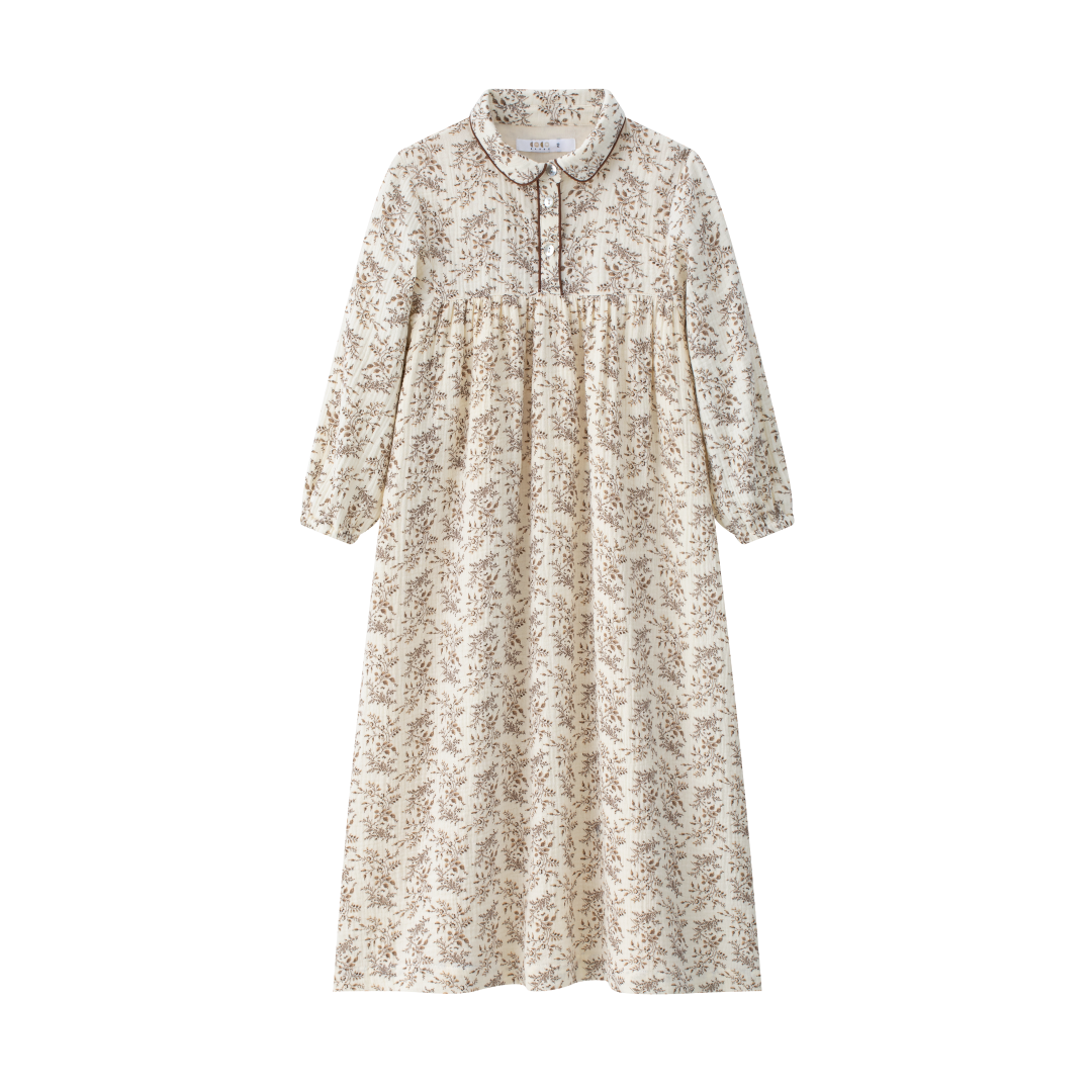 coco blanc maxi dress Floral 7Y / Floral Gina Tricot - Long Its luxurious fabric drapes PROMO2025APRIL20-24VOUCHERS Color:RYE