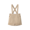 Coco Blanc Camel Suspender Shorts