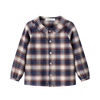 Coco Blanc Plaid Burgundy Blue Shirt