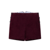 Coco Blanc Double Breasted Burgundy Shorts