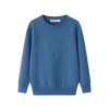 Coco Blanc Embroidered Blue Crew Sweater