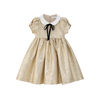 Coco Blanc Jaquard Gold Dress
