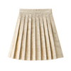 Coco Blanc Pleated Gold Skirt