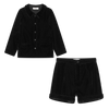 Coco Blanc Black Velvet Suit