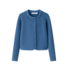 Coco Blanc Cropped Blue Cardigan