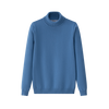 Coco Blanc Fine Knit Blue Turtleneck