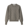 Coco Blanc Crew Cream Sweater with Dots