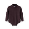 Coco Blanc Knit Burgundy Mockneck