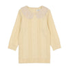 Coco Blanc Crochet Collar Pale Yellow Sweater