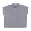 Coco Blanc Boxy Striped Blue Shirt