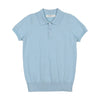 Coco Blanc Boys Knit Pale Blue Polo