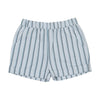 Coco Blanc Striped Pale Blue Striped Shorts