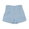 Coco Blanc Button Pale Blue Shorts