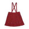 Coco Blanc Pleated Red Jumper